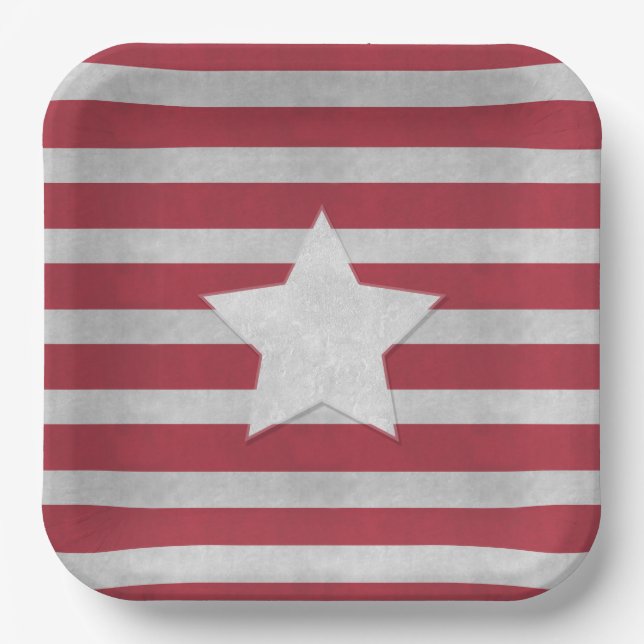  4th of July  Paper Plates (Front)