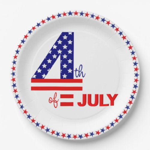 4th Of July Paper Plates