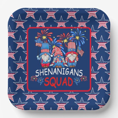 4th Of July  Paper Plates