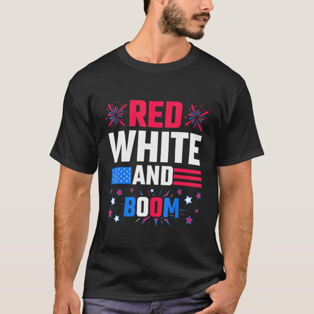 4th Of July Parade Light The Fireworks Red White A T-Shirt (Front)
