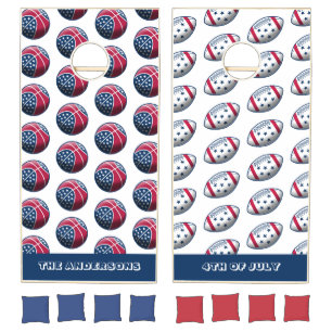 4th of July Party Balls Cornhole Set