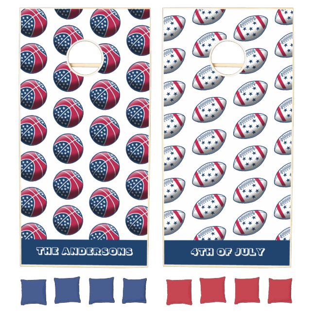 4th of July Party Balls Cornhole Set (Set)
