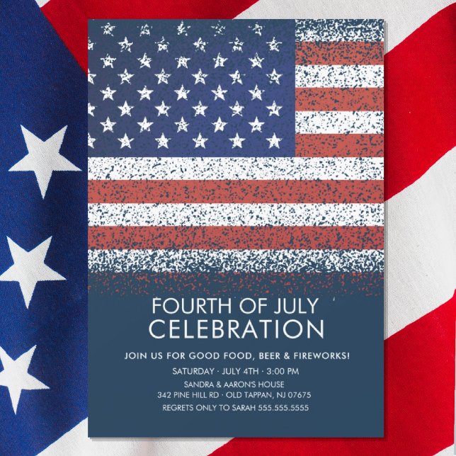 4th of July Party Barbecue Invitation (Creator Uploaded)