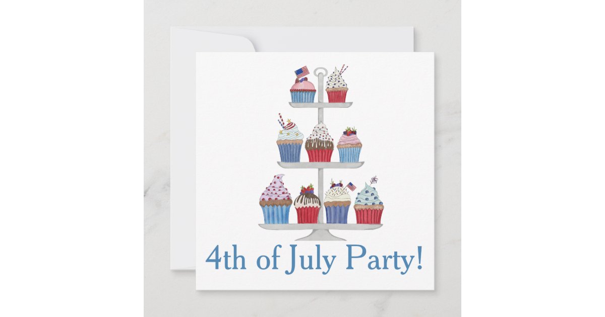 fourth of july birthday cupcakes