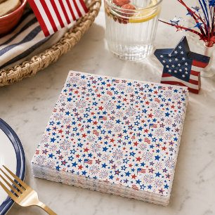4th of July Party Cups Napkins