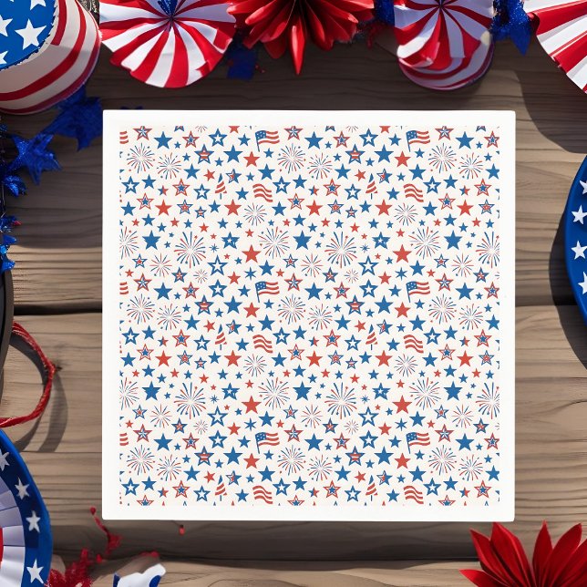 4th of July Party Cups Napkins (Creator Uploaded)