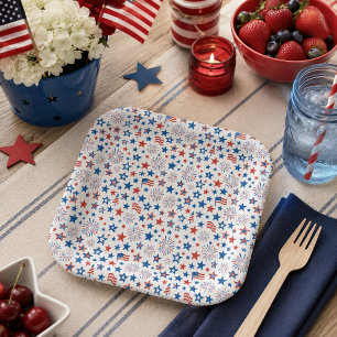 4th of July Party Cups Paper Plates
