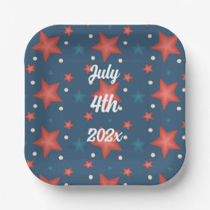 4th of July Party Decorations Paper Plates