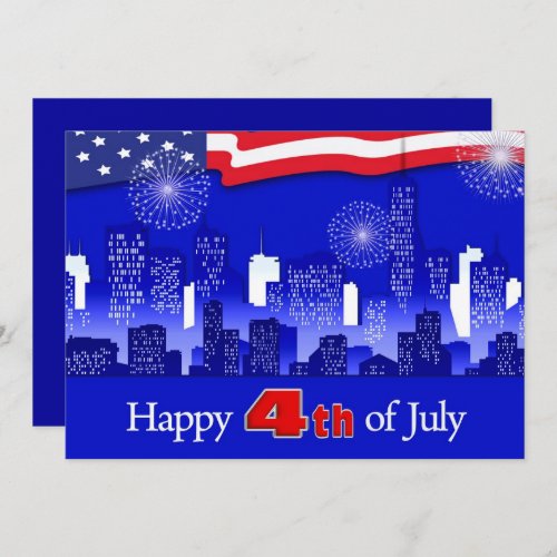 4th of July Party  Event Patriotic  Invitation