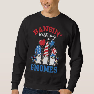 4th Of July Party Gnomes America Usa Patriotic Ame Sweatshirt