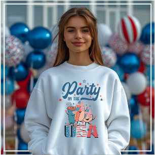 4th of July Party In the Us Patriotic Independence Sweatshirt