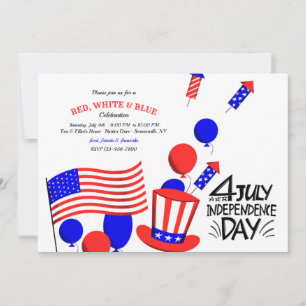 4th of July Party Invitation