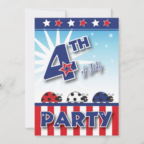 4th of July Party Invitation
