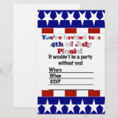 4th of July Party Invitation (Front/Back)