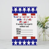 4th of July Party Invitation (Standing Front)
