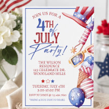 4th of July Party Invitation | Patriotic Summer In