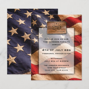 4th of July Party Invitation USA 250 Years
