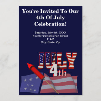 4th of July Party Invitations