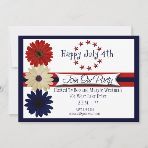4th of July Party Invitations