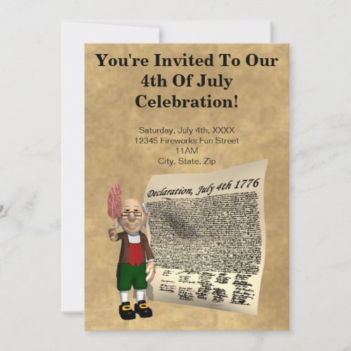 4th of July Party Invitations