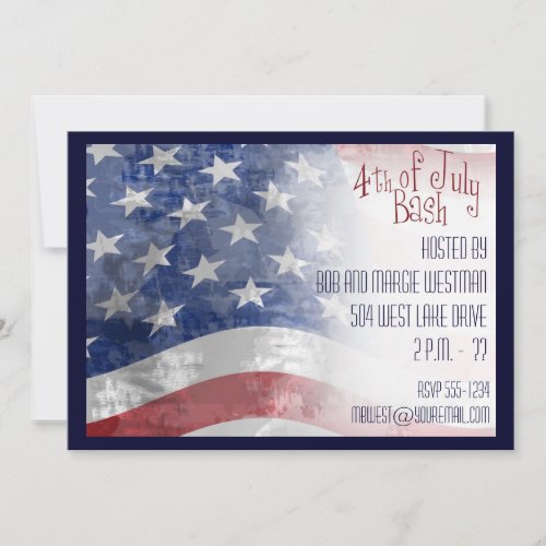 4th of July Party Invitations