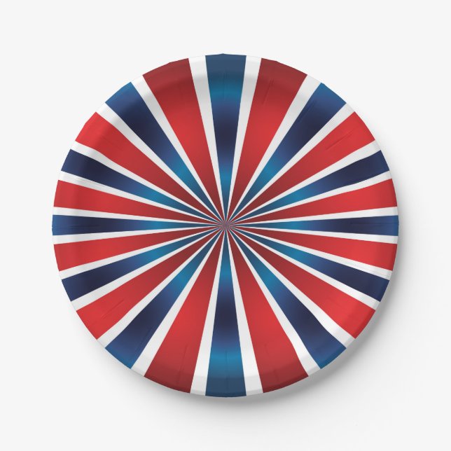 4th of July Party Paper Plates (Front)