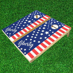 4TH Of July Party Summer family Reunion Customized Cornhole Set