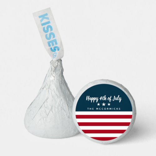 4th of July Party Treat Personalized Hersheys Kisses