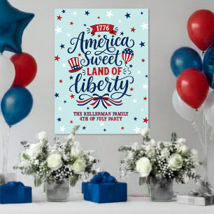 4th Of July Party Welcome Sign