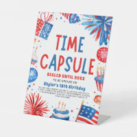 4th Of July Patriotic 1st Birthday Time Capsule