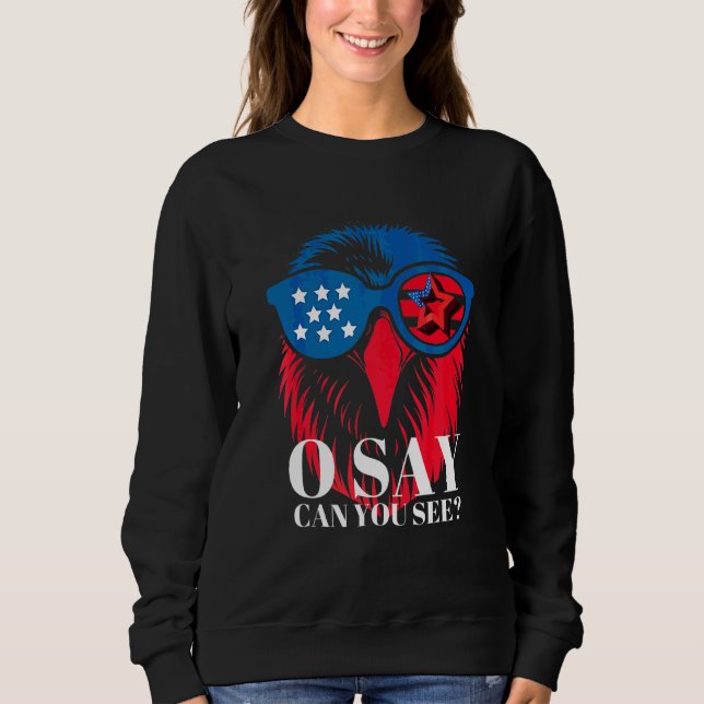 4th Of July Patriotic America  Usa American Eagle  Sweatshirt (Front)