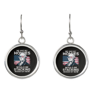 4th of July Patriotic American Earrings