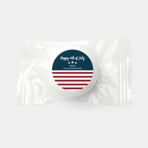 4th of July Patriotic American Flag Party Treats Life Saver Mints