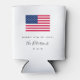 4th of July Patriotic American Flag USA Party  Can Cooler