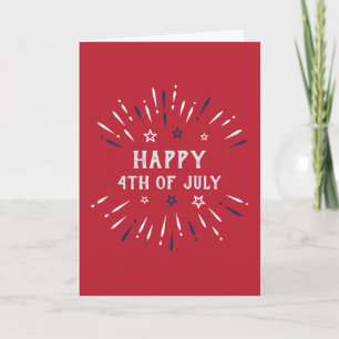 4th Of July Patriotic American Independence Day Holiday Card