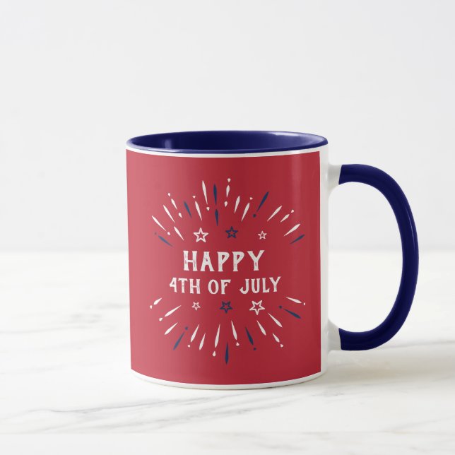 4th Of July Patriotic American Independence Day Mug (Right)