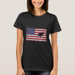 4th Of July Patriotic American Wood Bird Lover Usa T-Shirt