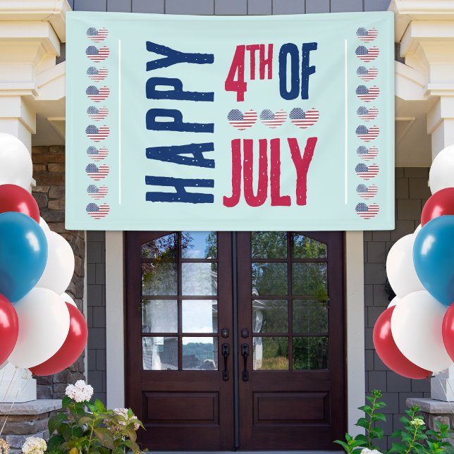 4th Of July Patriotic Banner (4th Of July Patriotic USA American Flag Banner)