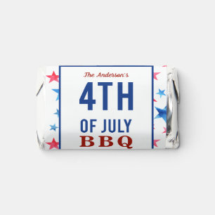 4th of July Patriotic BBQ Party Red Blue Stars Hershey's Miniatures