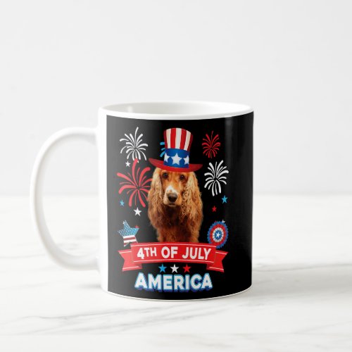 4th Of July Patriotic Day English Cocker Spaniel D Coffee Mug
