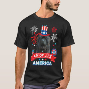 4th Of July Patriotic Day Newfoundland Dog Indepen T-Shirt