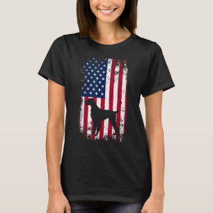 4th Of July Patriotic Dog Mom Dad US Flag Brittany T-Shirt