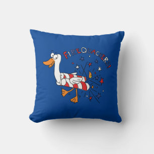 4th of July Patriotic Duck Pillow
