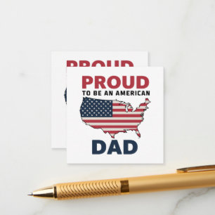 4th of July Patriotic Father's Day Enclosure Card