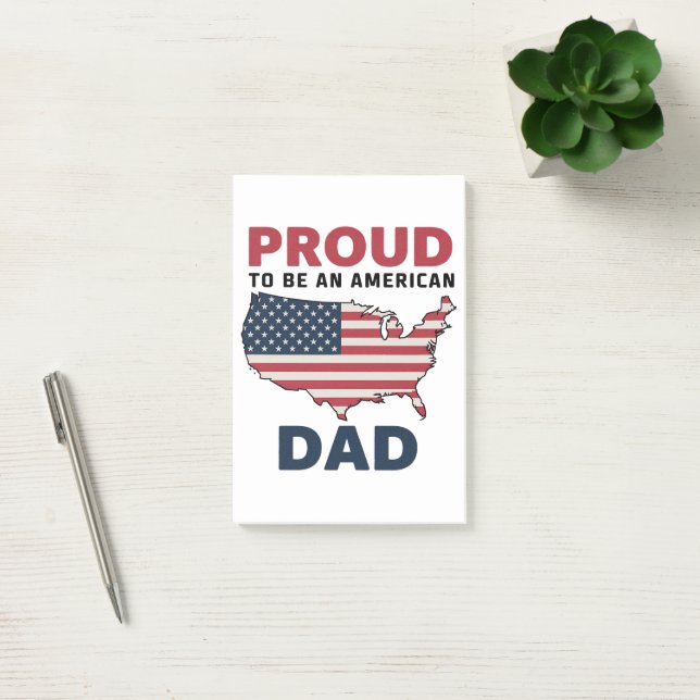 4th of July Patriotic Father's Day  Post-it Notes (Office)