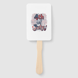 4th of July Patriotic Fireworks Vintage Shirt Desi Hand Fan