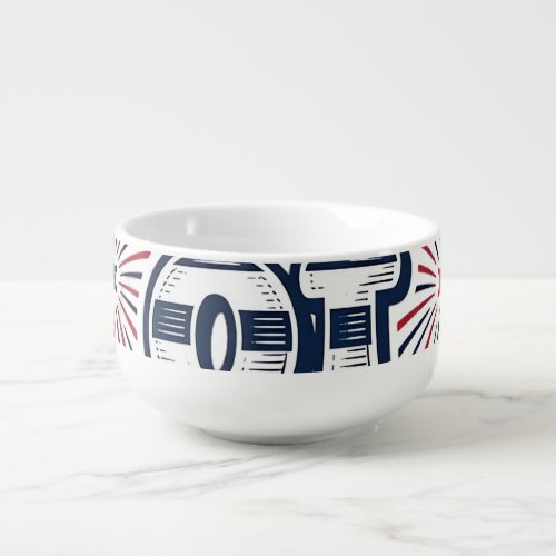4th of July Patriotic Fireworks Vintage Shirt Desi Soup Mug