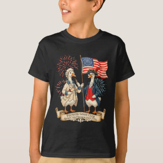 4th Of July Patriotic Founding Goose Club 250th An T-Shirt
