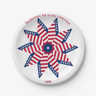 4th of July Patriotic Fun Party Paper Plates