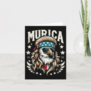 4th Of July Patriotic Funny Eagle July 4th Usa Mur Card